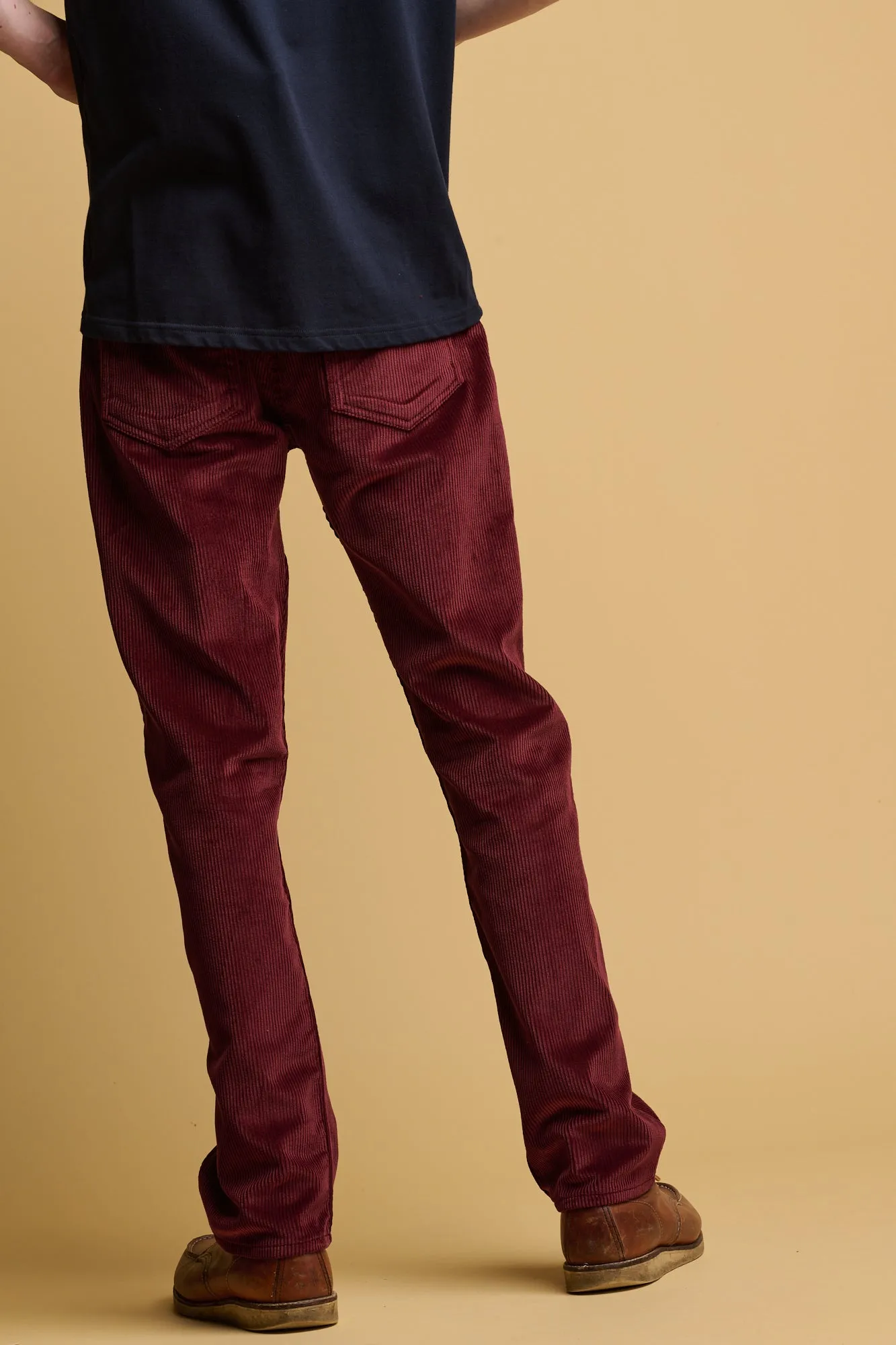 5 Pocket Corduroy Jean - Burgundy