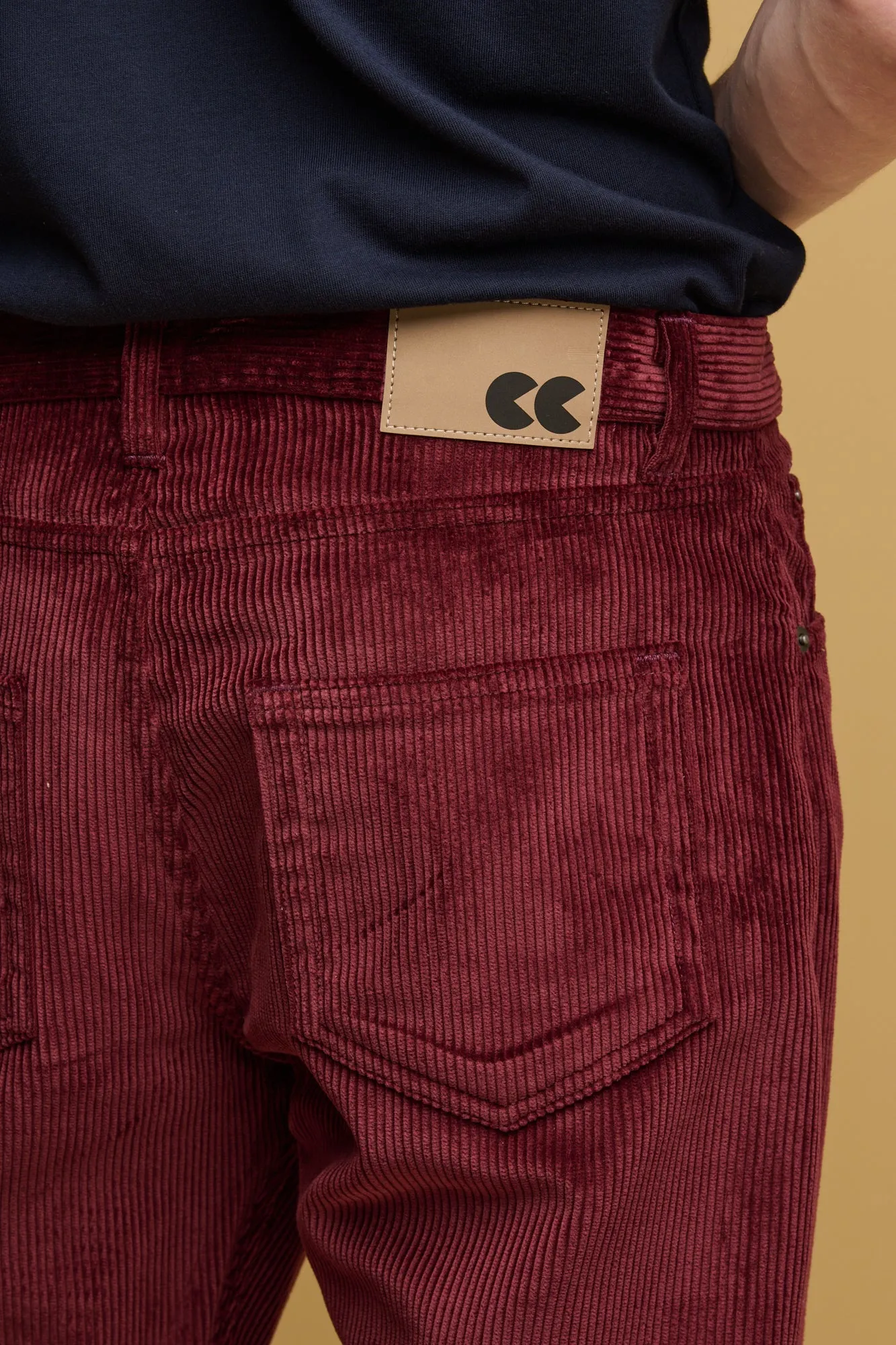 5 Pocket Corduroy Jean - Burgundy