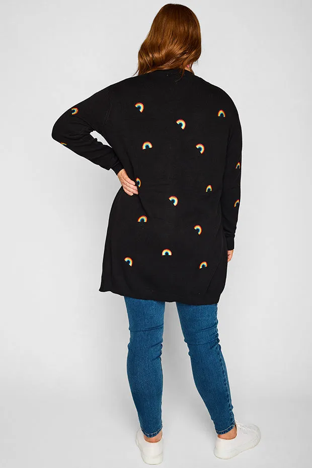 Angela Black Rainbows Cardi