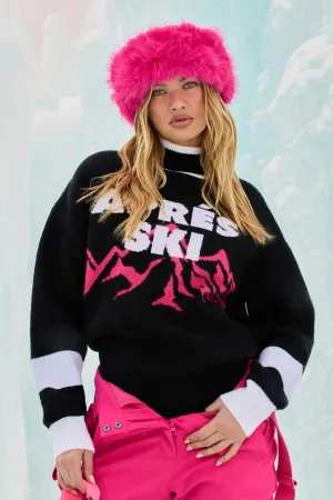 Après Ski Pullover Sweater - Black/combo