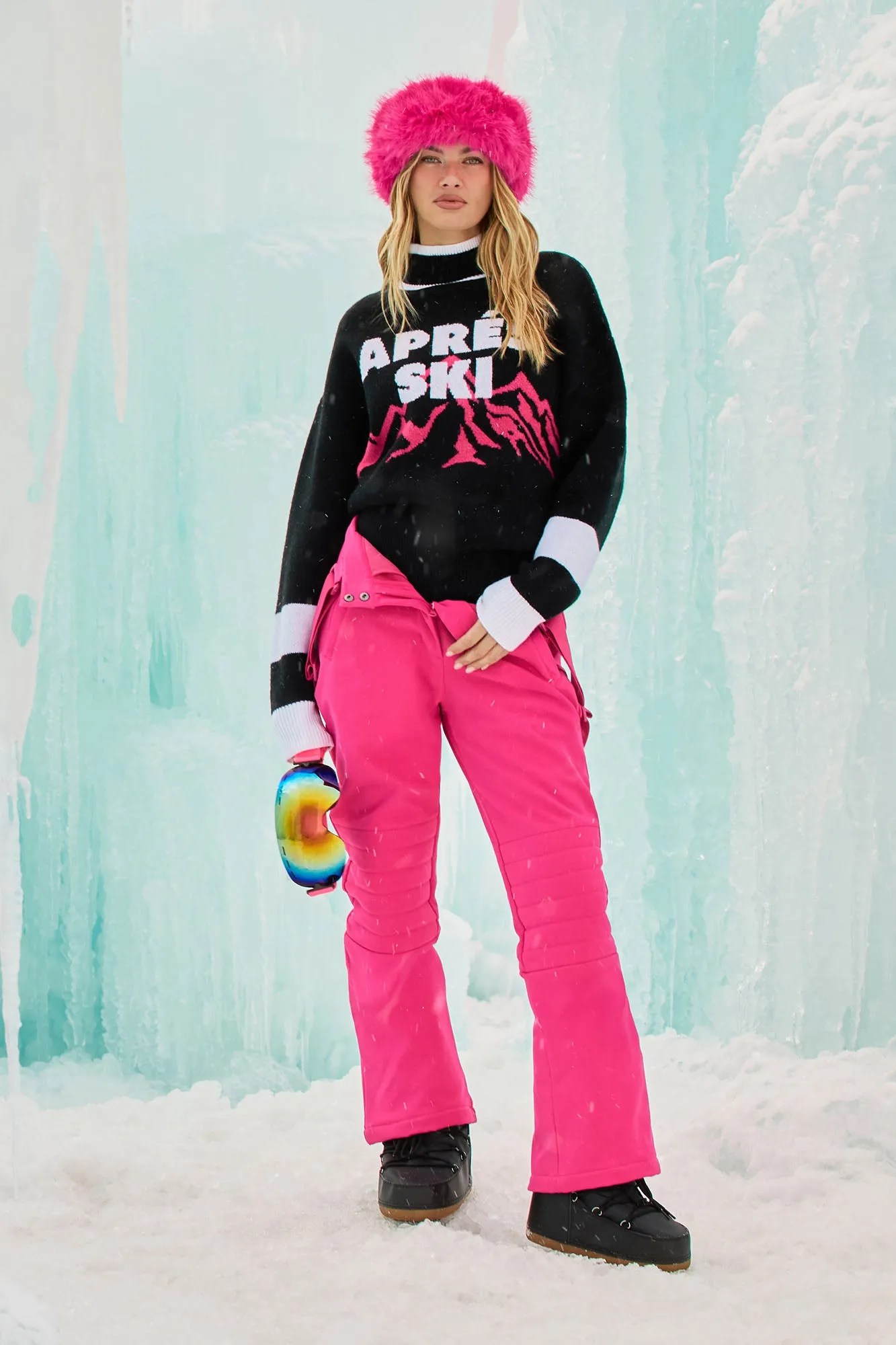 Après Ski Pullover Sweater - Black/combo