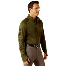 Ariat Mns Tek Team 1/2 Zip Sweatshirt Winter Moss