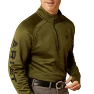 Ariat Mns Tek Team 1/2 Zip Sweatshirt Winter Moss