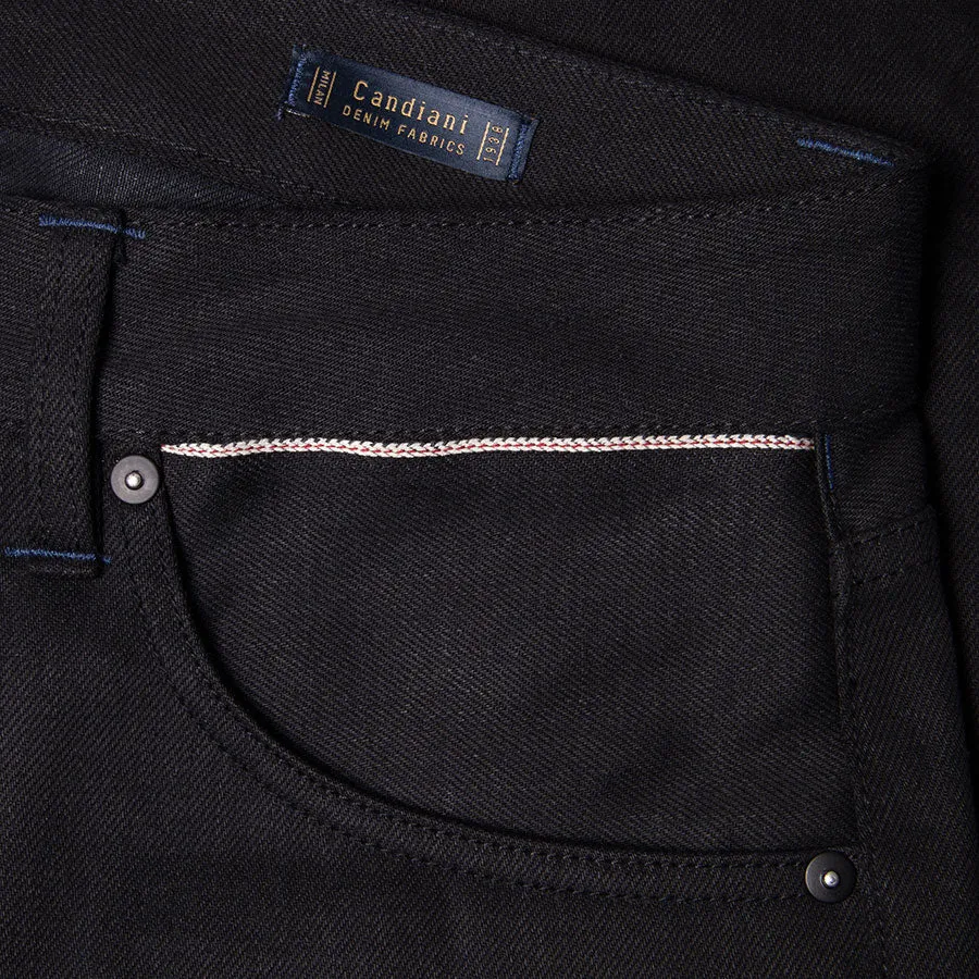 B-01 SLIM TAPERED 13 oz. black selvedge