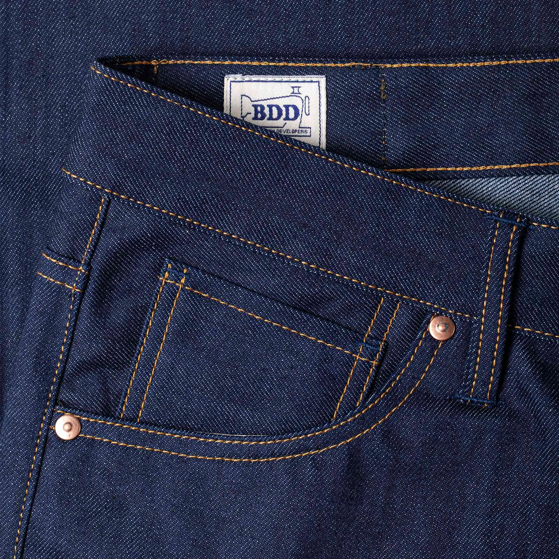 B-01 SLIM TAPERED 13 oz. indigo eco selvedge