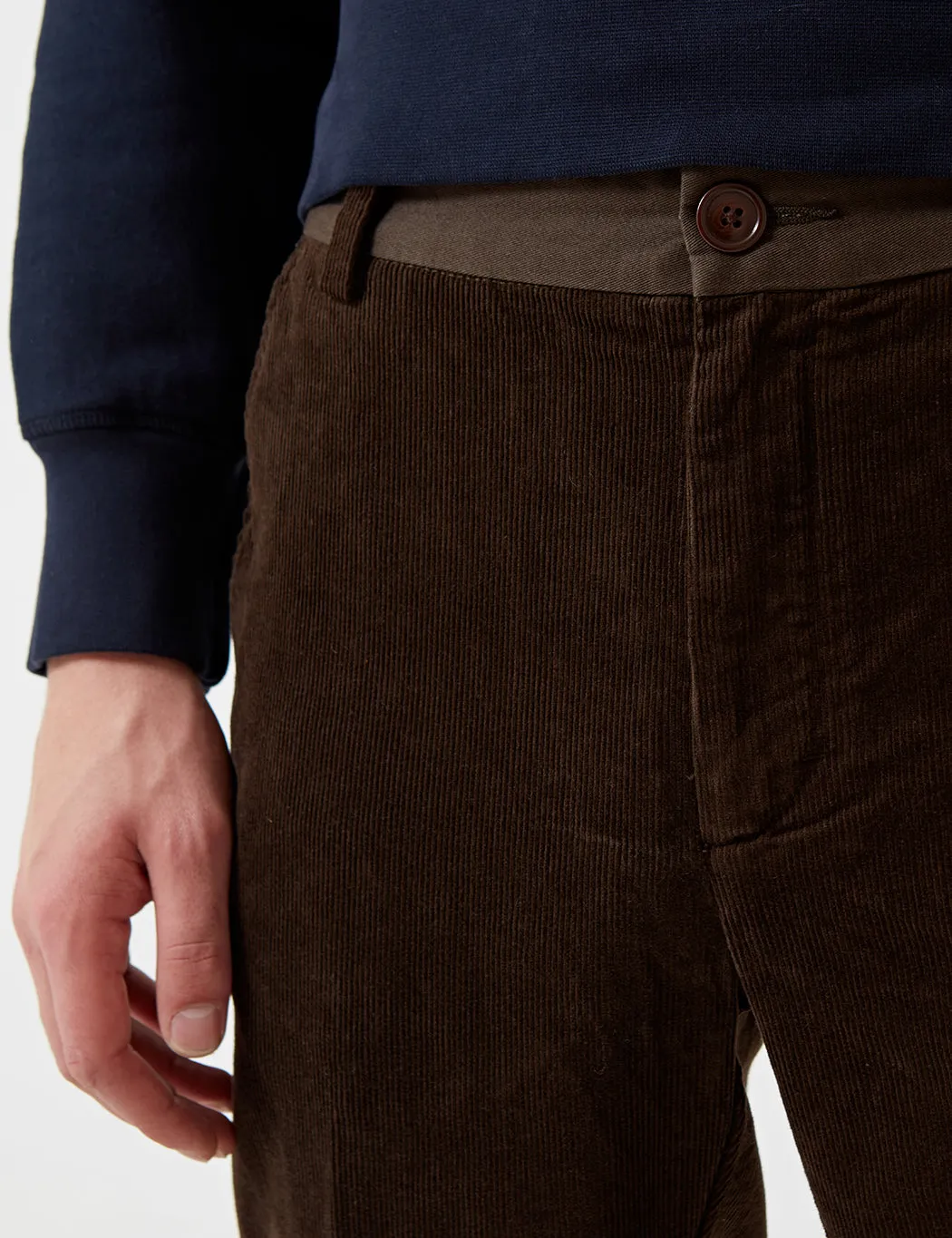 Barbour x Wood Wood Fidra Cord Trousers - Olive