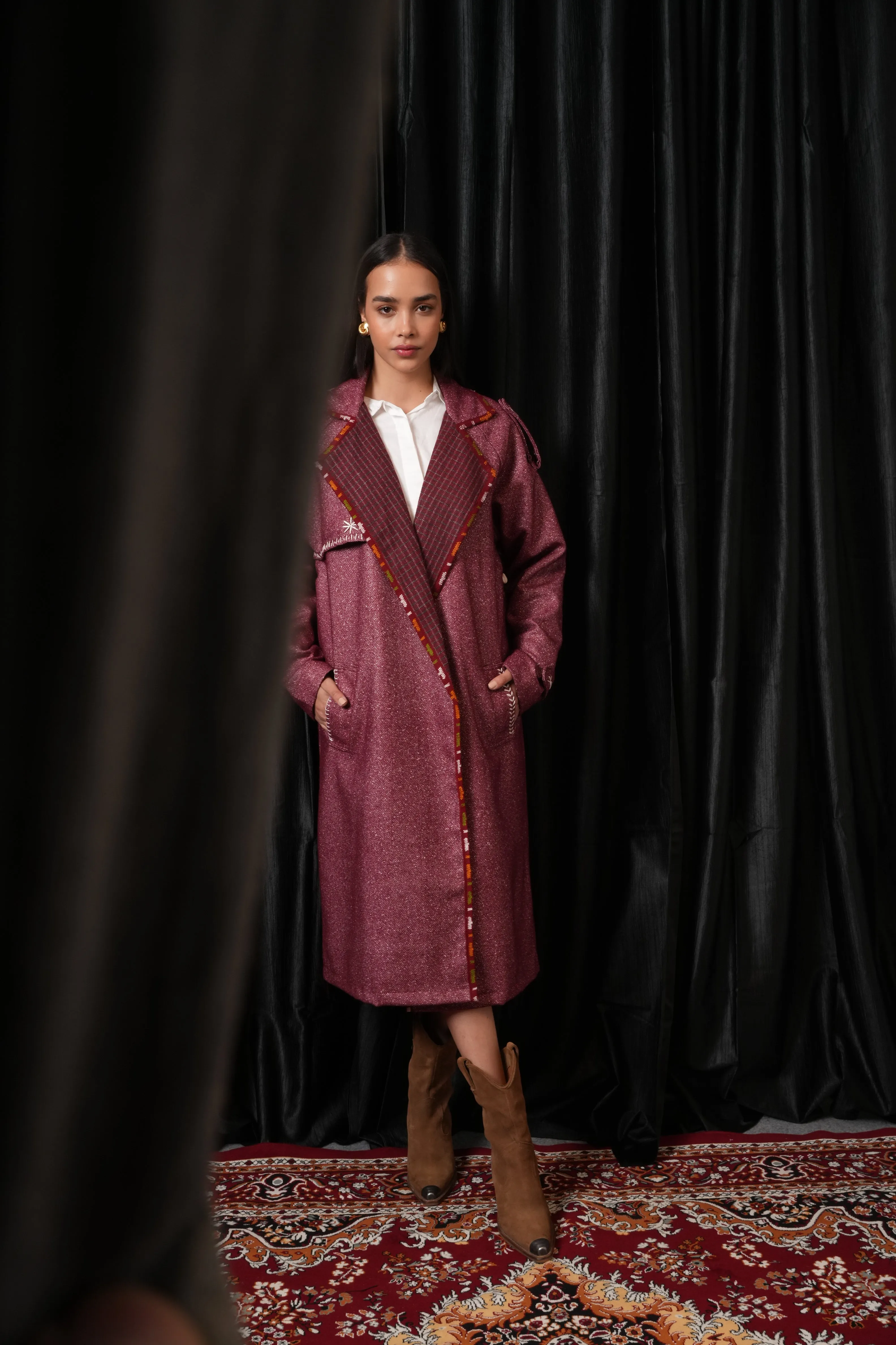 Boho Trench Coat