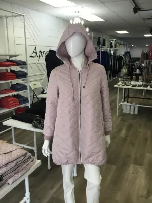 Bylyse Quilted Jacket W/ Removable Hood Powder Puff 106-303