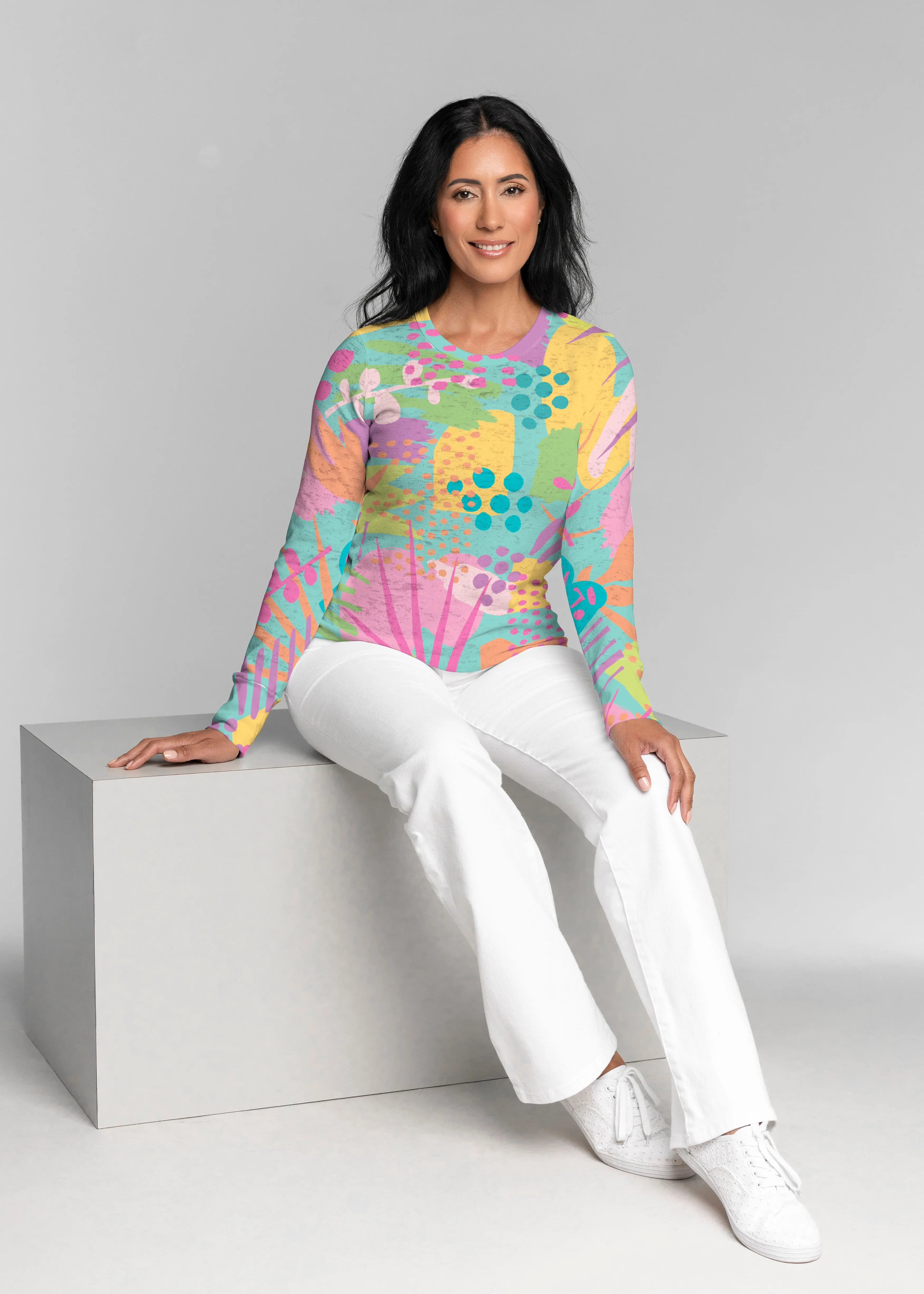 Gloria (14310) ~ Thermal Long Sleeve Crew Shirt