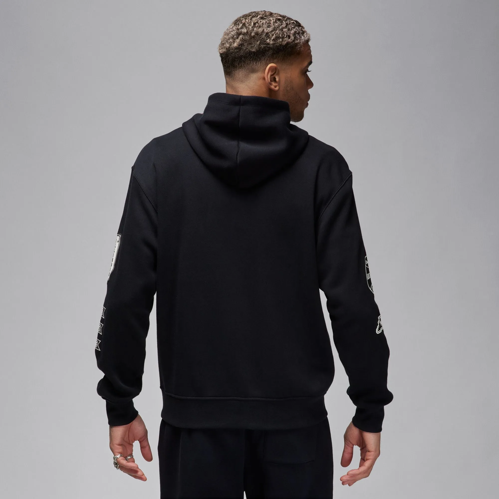 Jordan - Men - Essential Member Pullover Hoodie - Black/Dune Red/White
