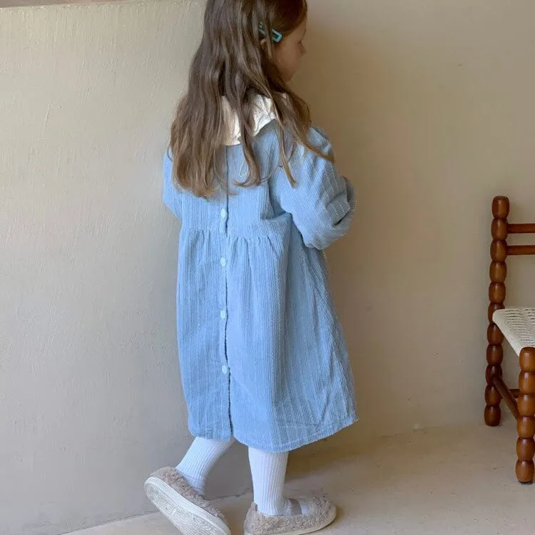 Karina Corduroy Winter Fleece Dress