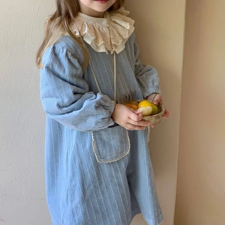 Karina Corduroy Winter Fleece Dress