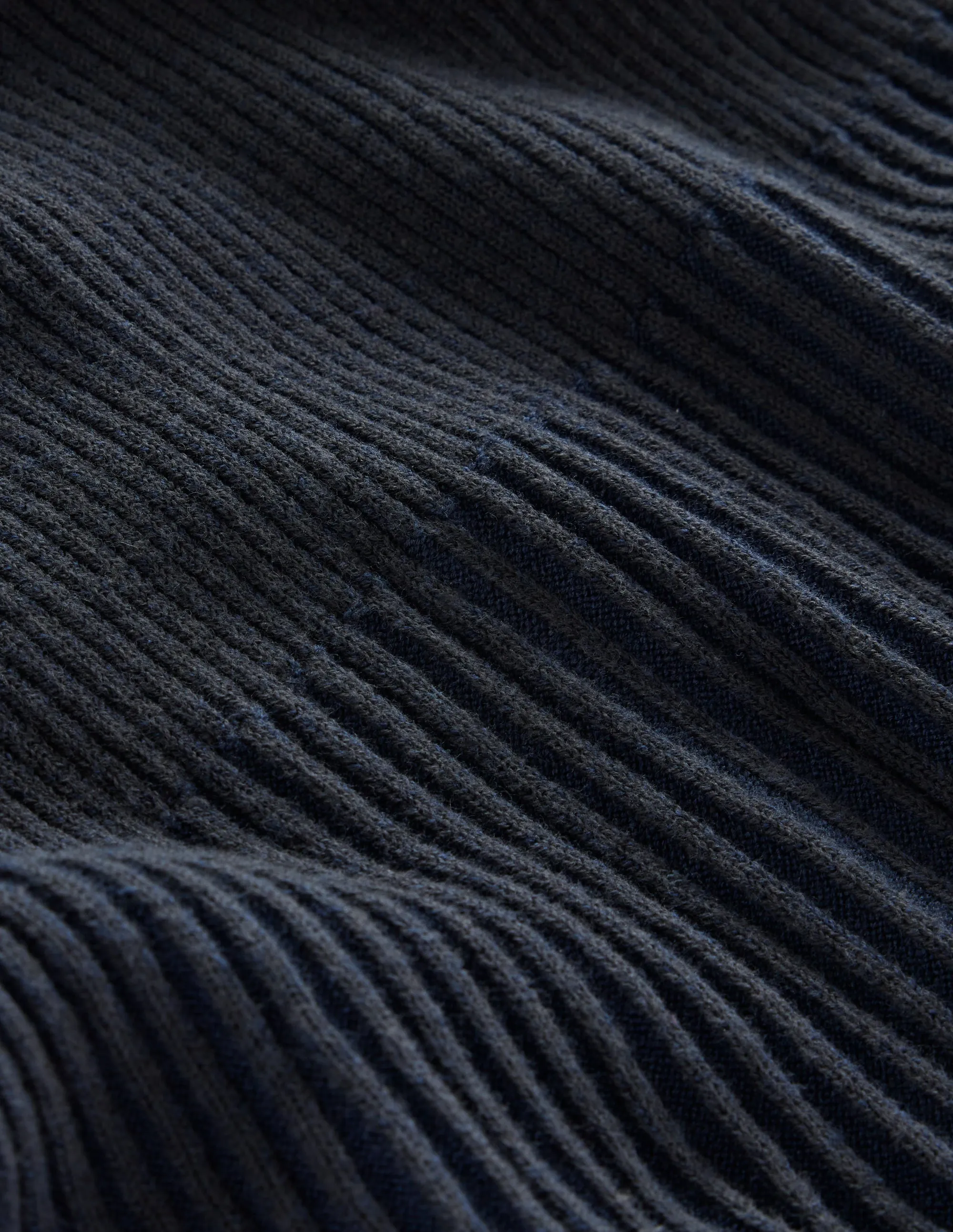 Lola Knitted Midi Dress-Navy, Black Plated