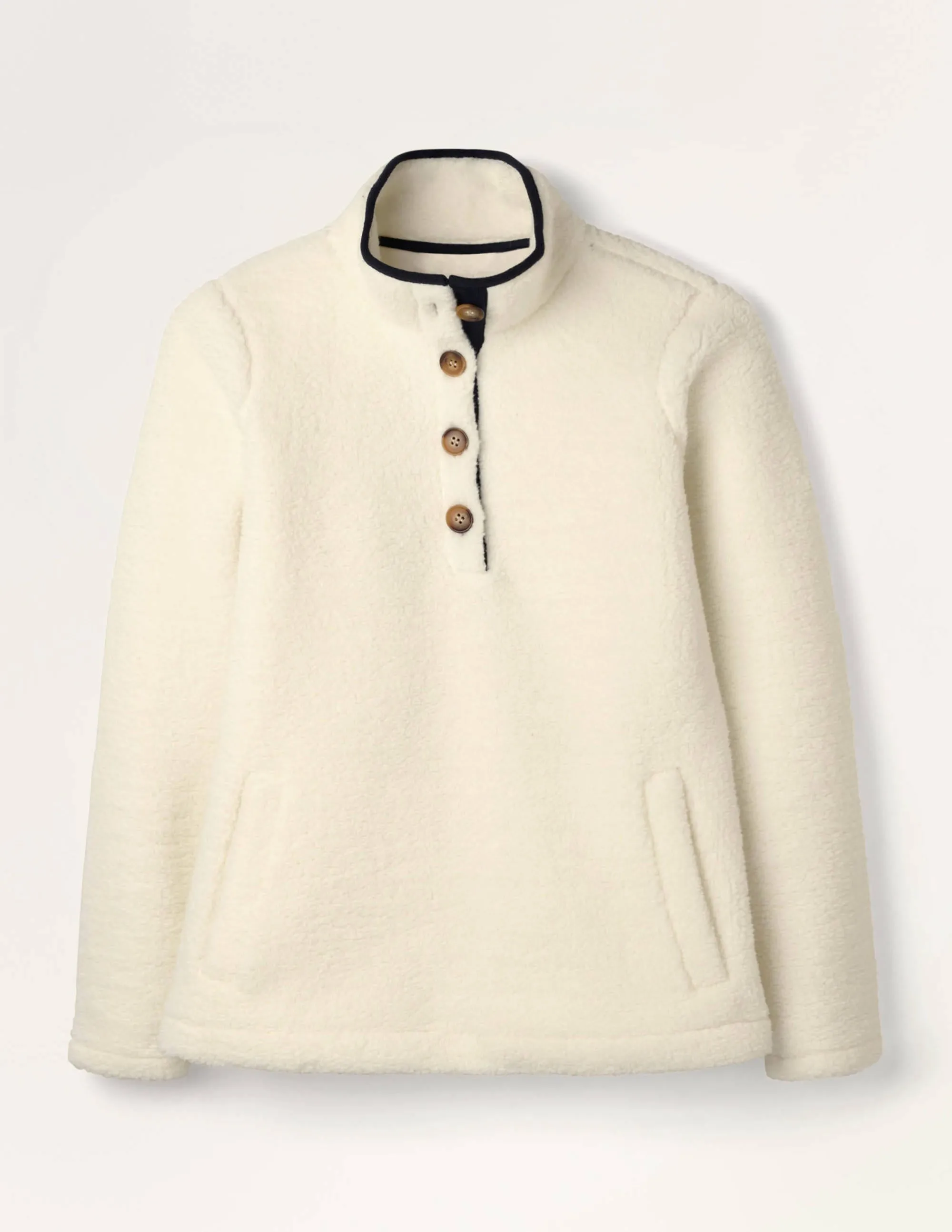 Martha Teddy Jumper-Ivory/Navy