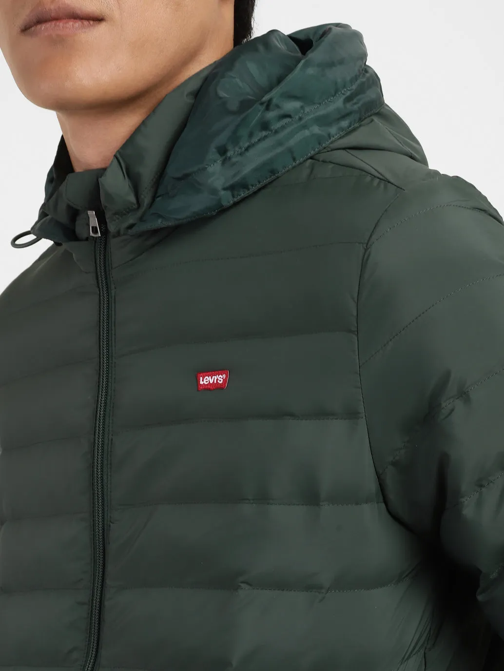 Men's Quilted Hooded Jacket