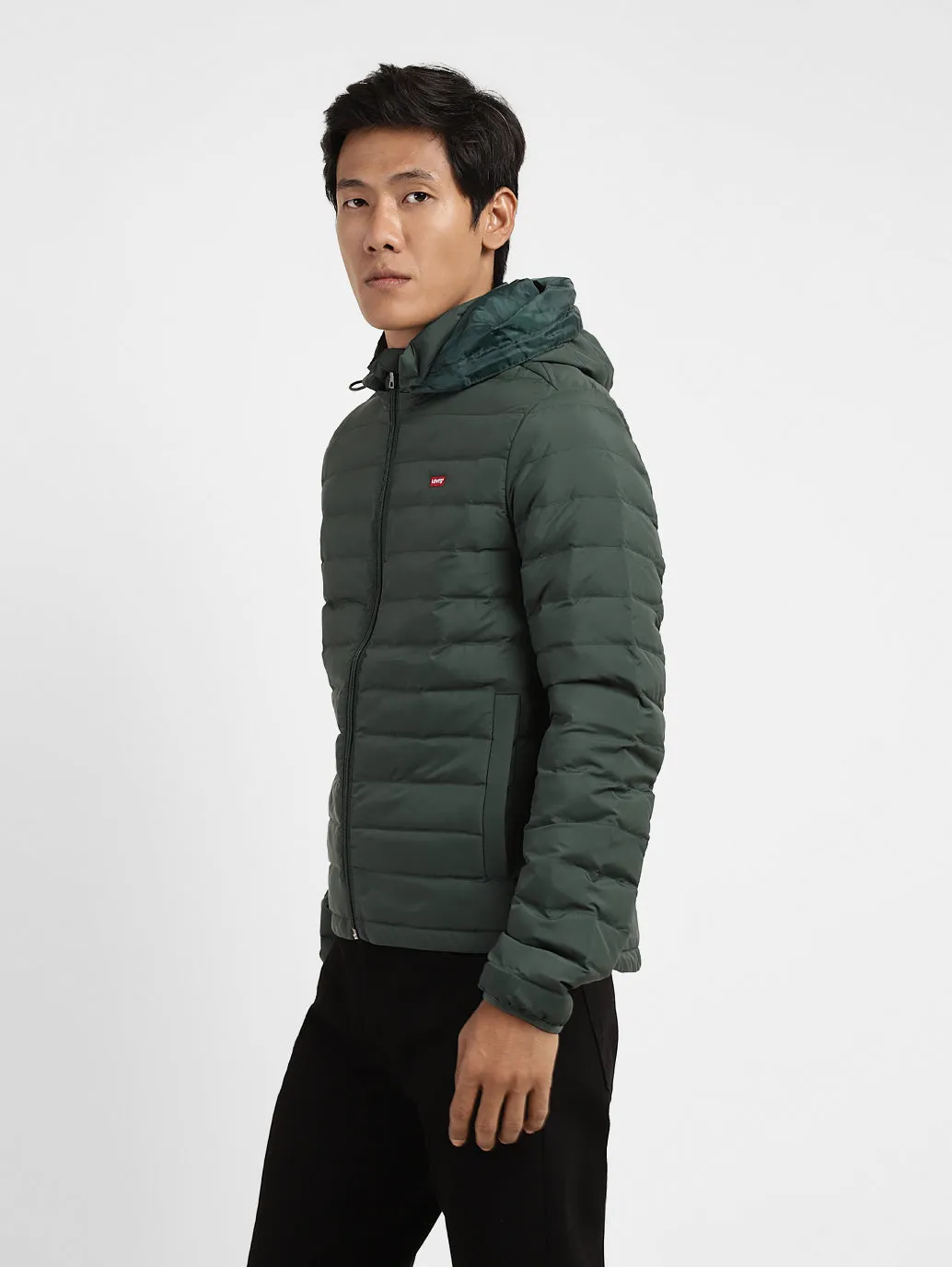 Men's Quilted Hooded Jacket