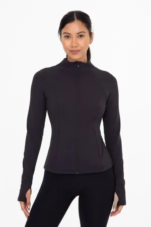 Mono B Fleece-Lined Slim Fit Active Jacket  Warmth, Style & Performance for Cold-Weather Workouts and Layering