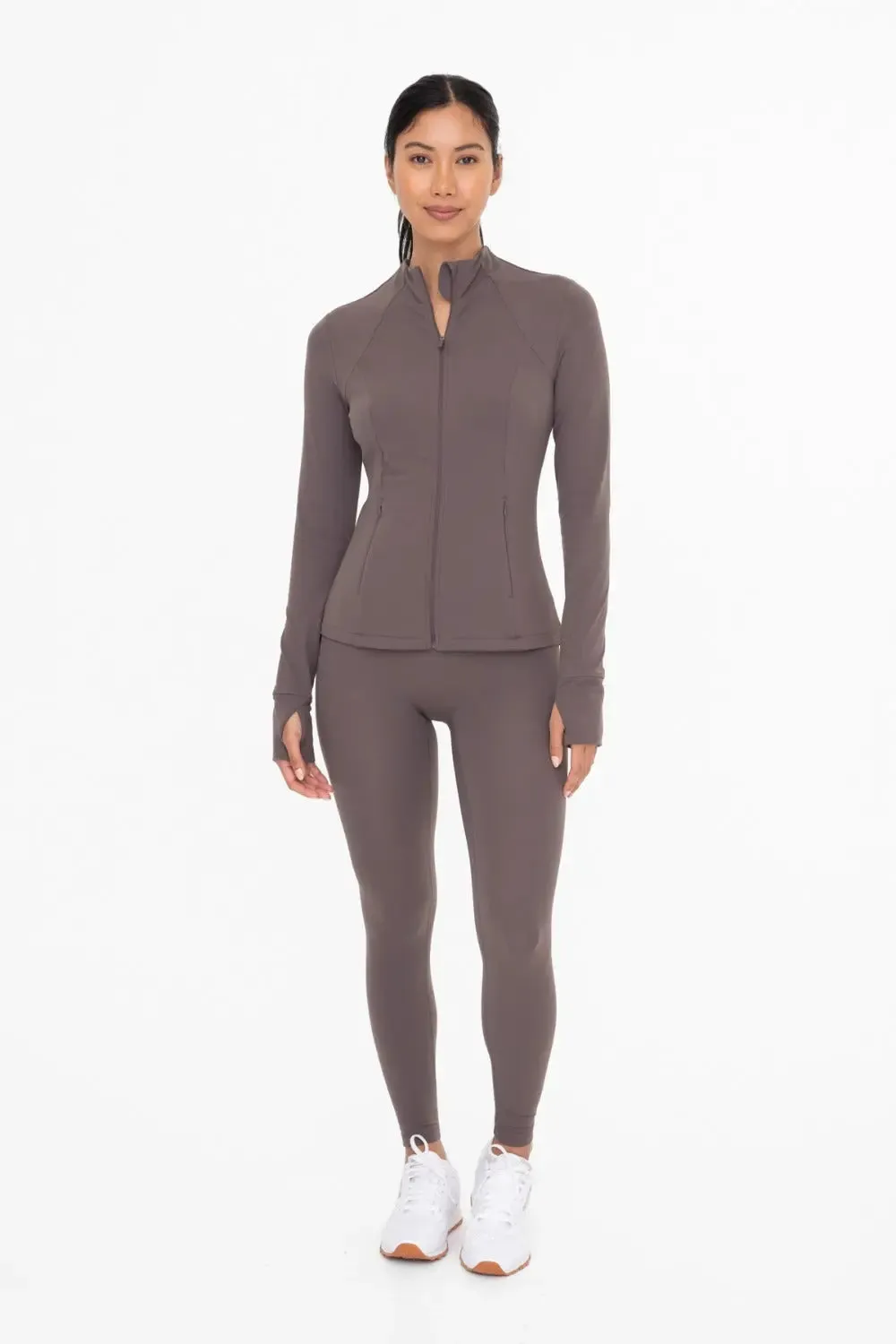 Mono B Fleece-Lined Slim Fit Active Jacket  Warmth, Style & Performance for Cold-Weather Workouts and Layering