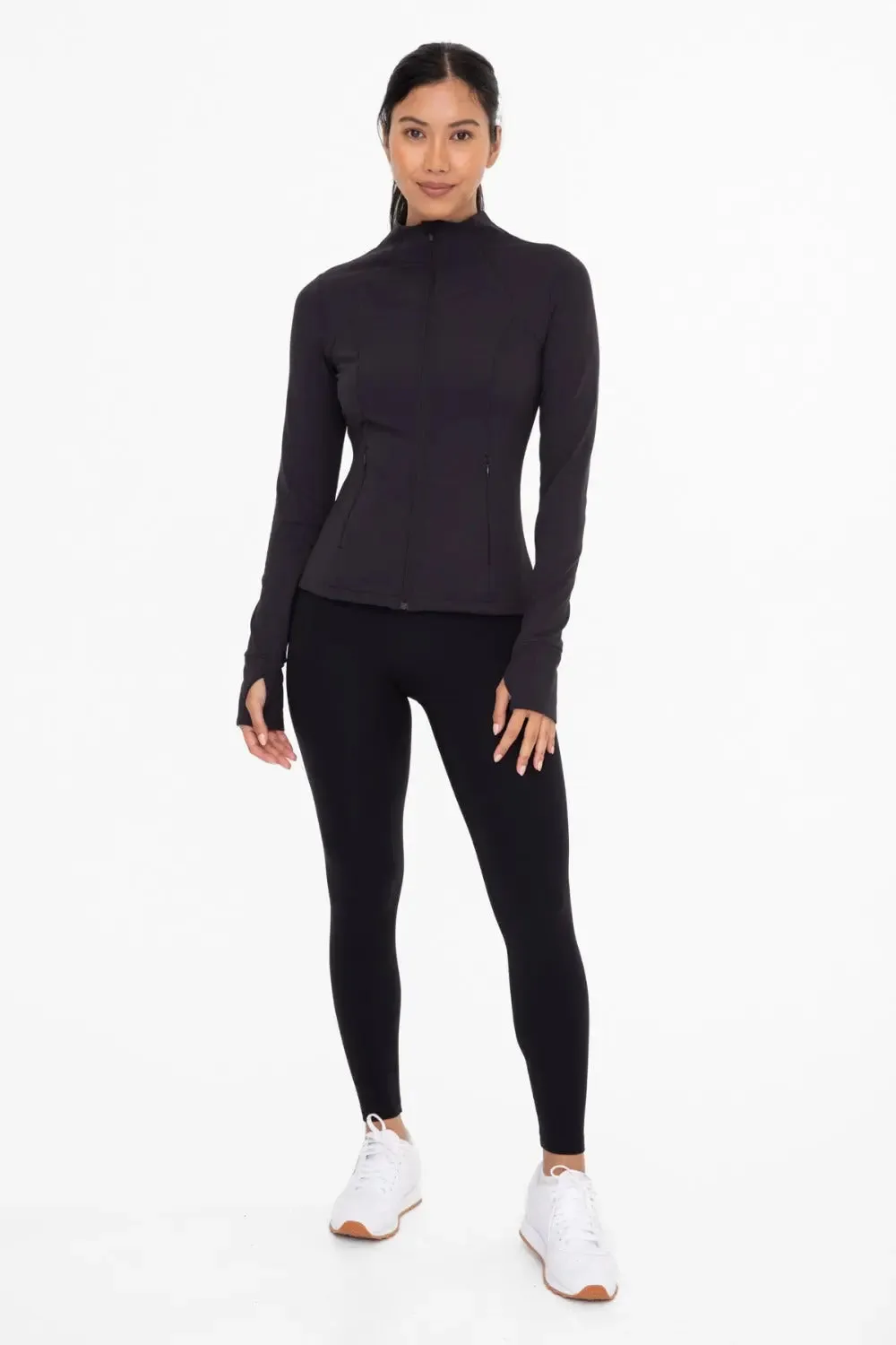 Mono B Fleece-Lined Slim Fit Active Jacket  Warmth, Style & Performance for Cold-Weather Workouts and Layering