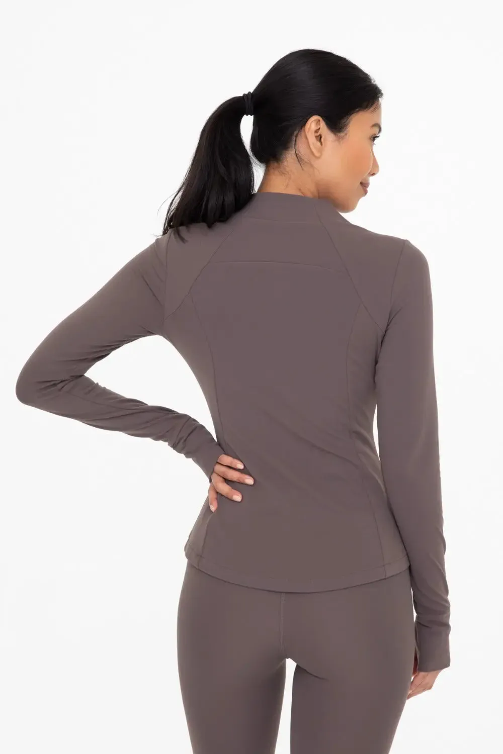 Mono B Fleece-Lined Slim Fit Active Jacket  Warmth, Style & Performance for Cold-Weather Workouts and Layering