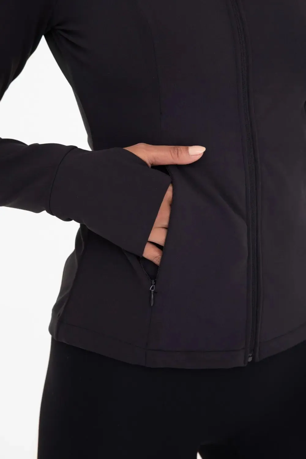 Mono B Fleece-Lined Slim Fit Active Jacket  Warmth, Style & Performance for Cold-Weather Workouts and Layering