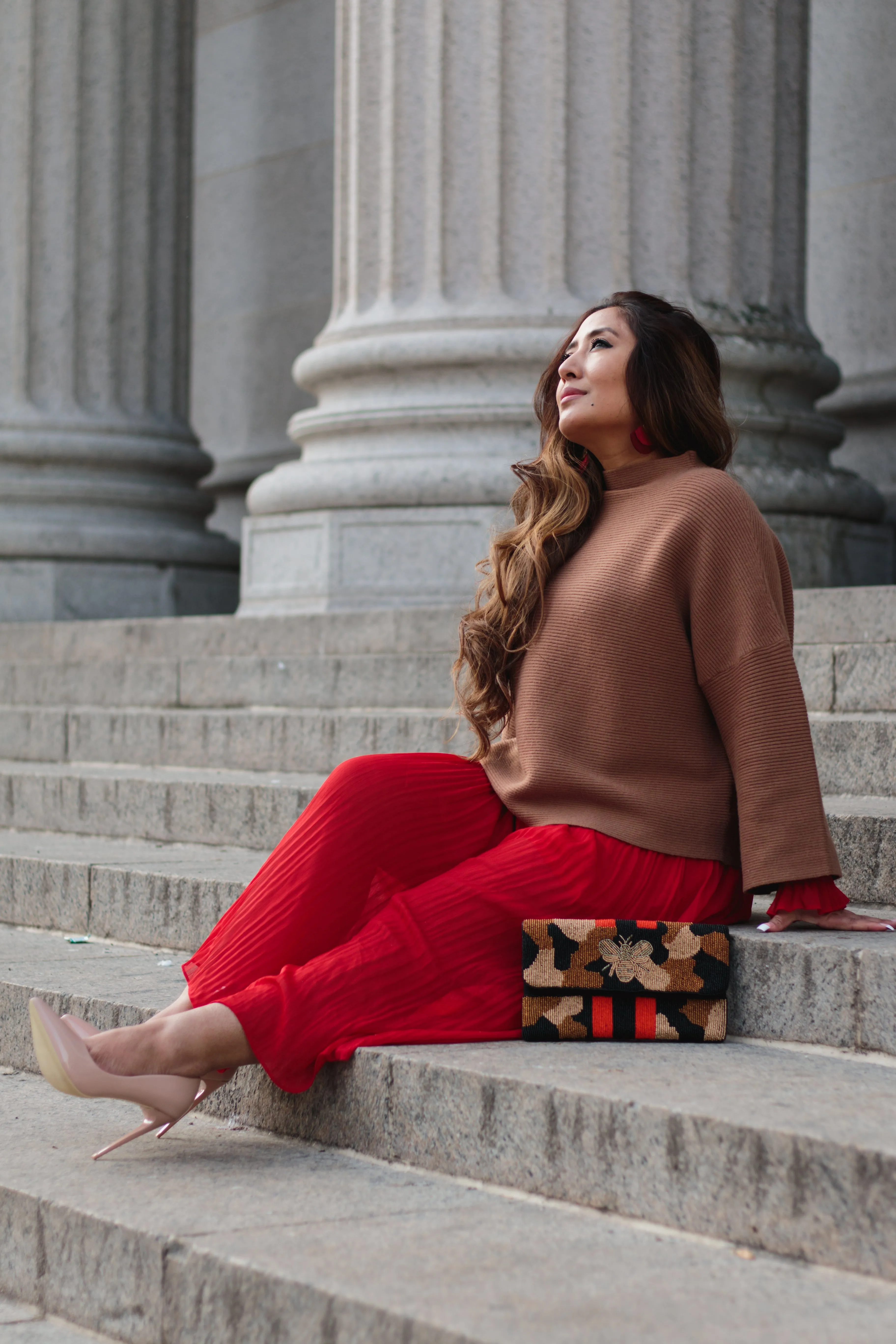 Oversized Mock Neck Pullover