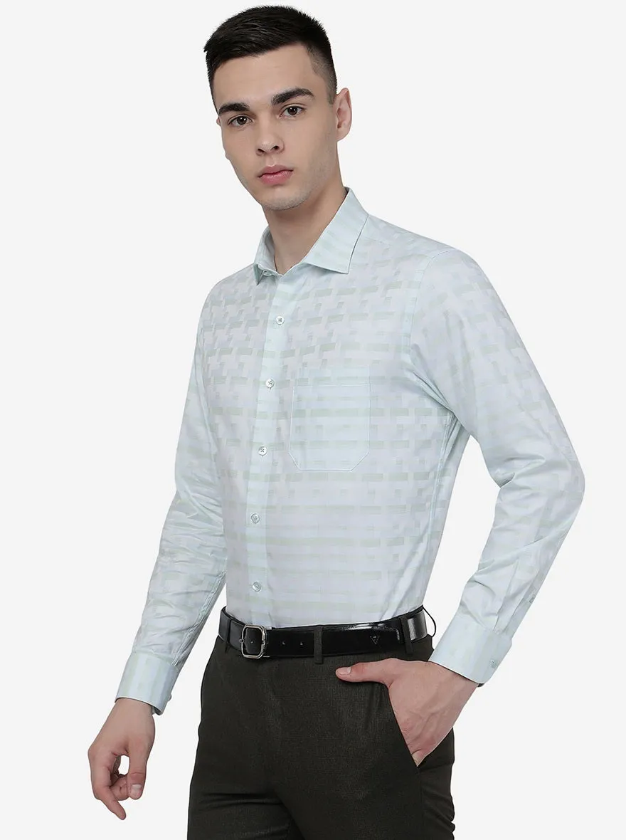 Pista Printed Slim Fit Formal Shirt | Metal