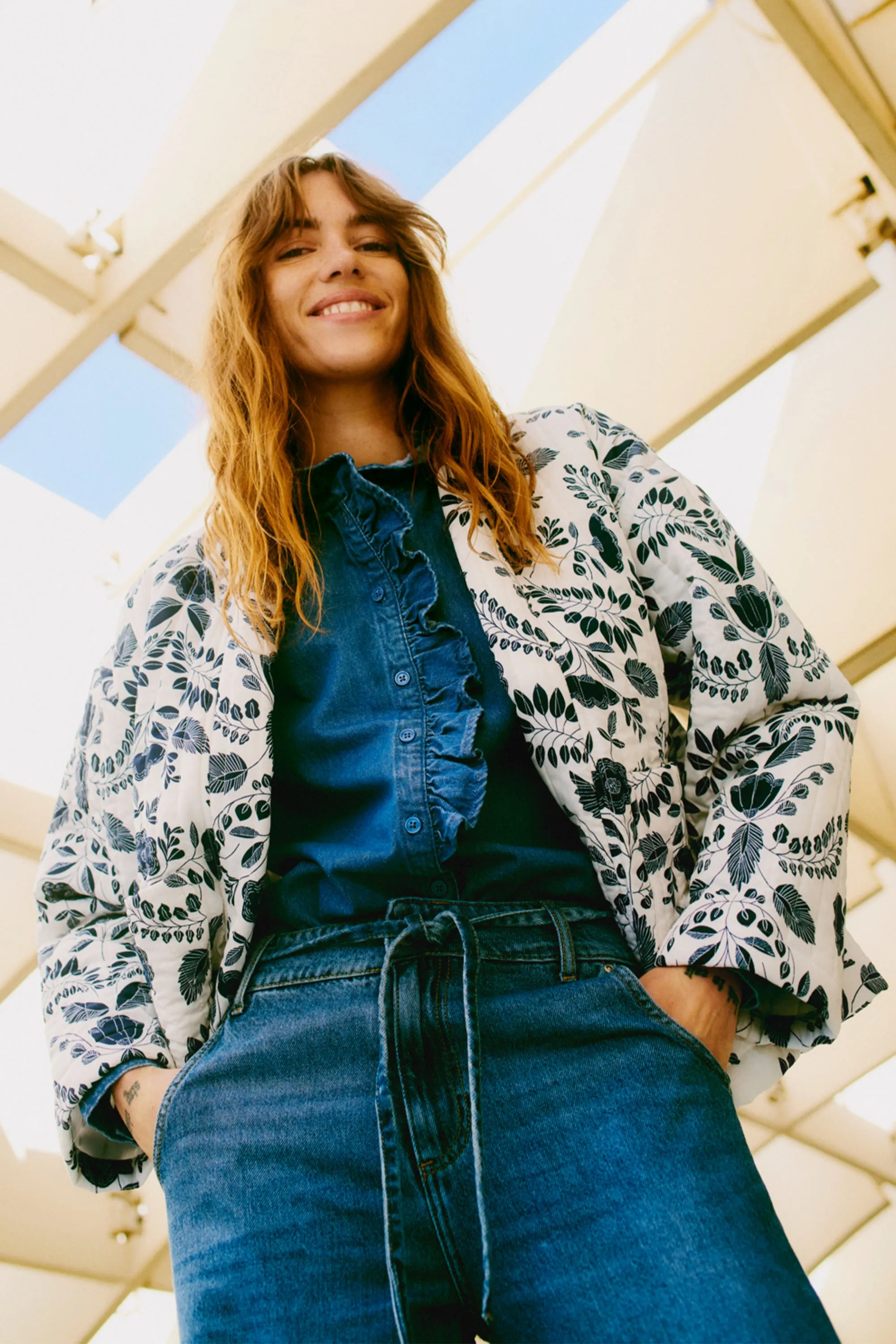 QUILTED FLORAL JACKET