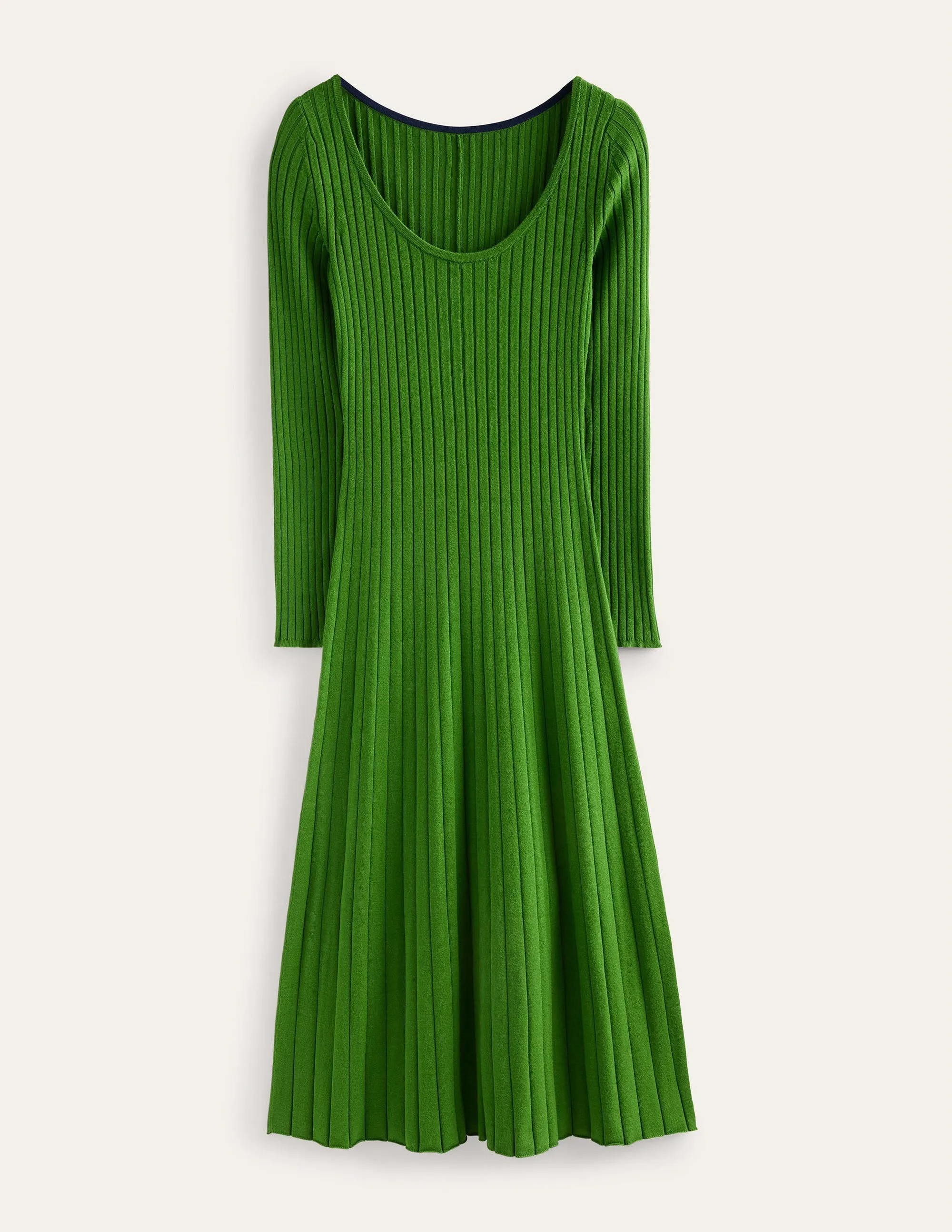Scoop Neck Knitted Midi Dress-Park Ranger