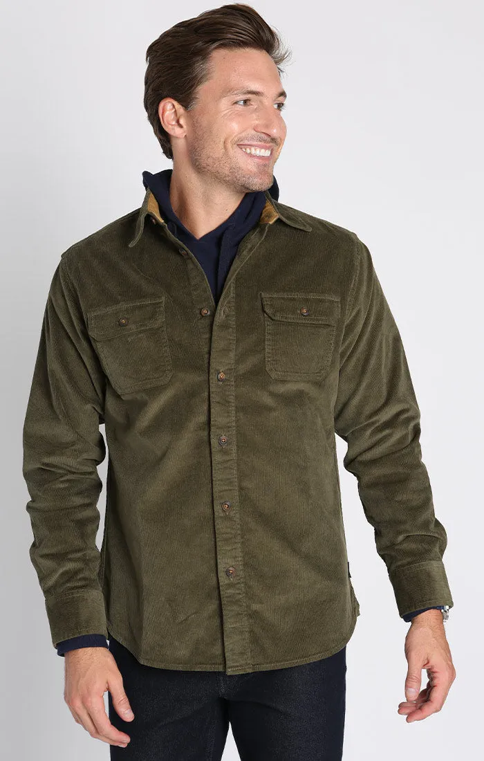 Stretch Corduroy Overshirt