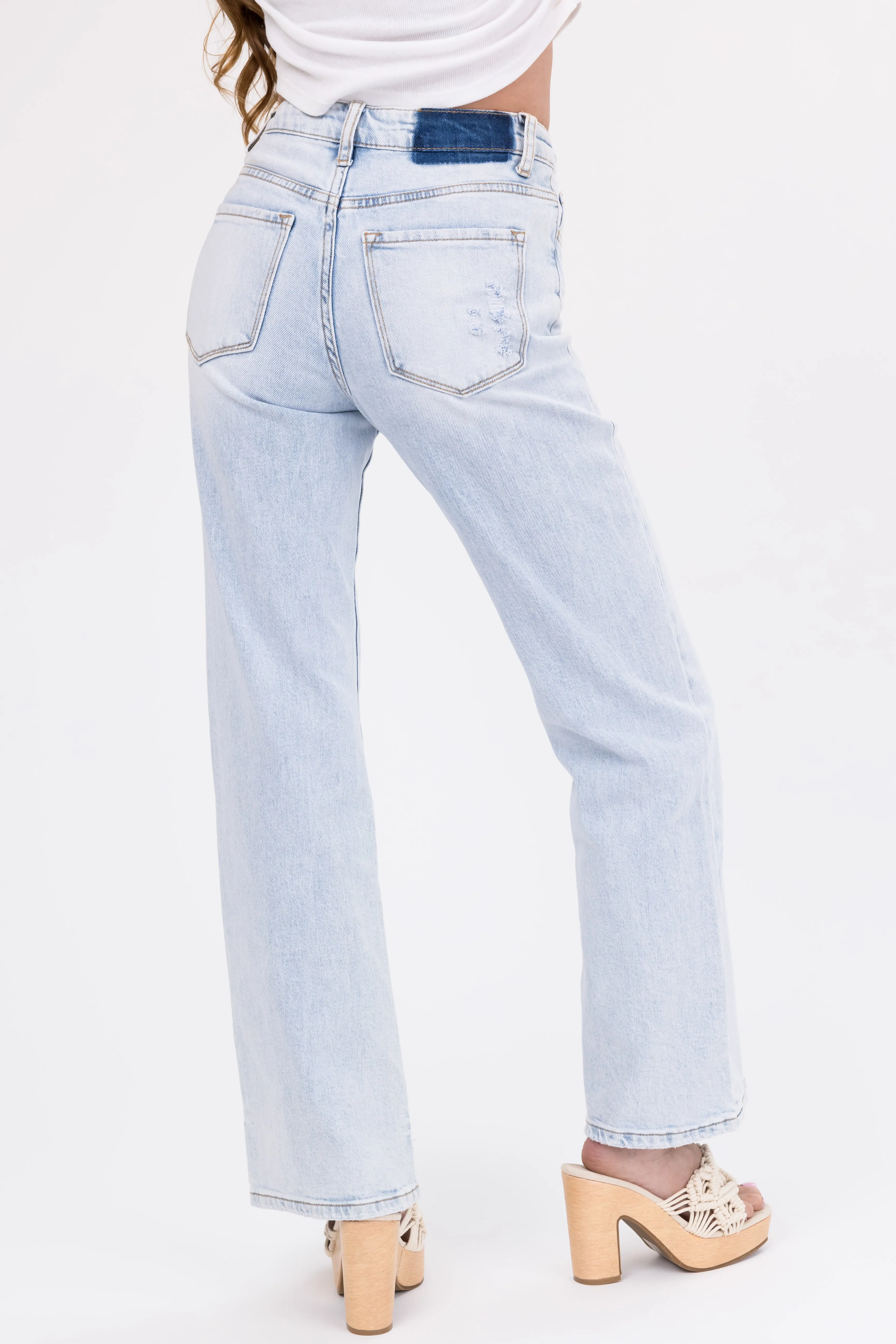 Vervet Light Wash High Rise Vintage Flare Jeans