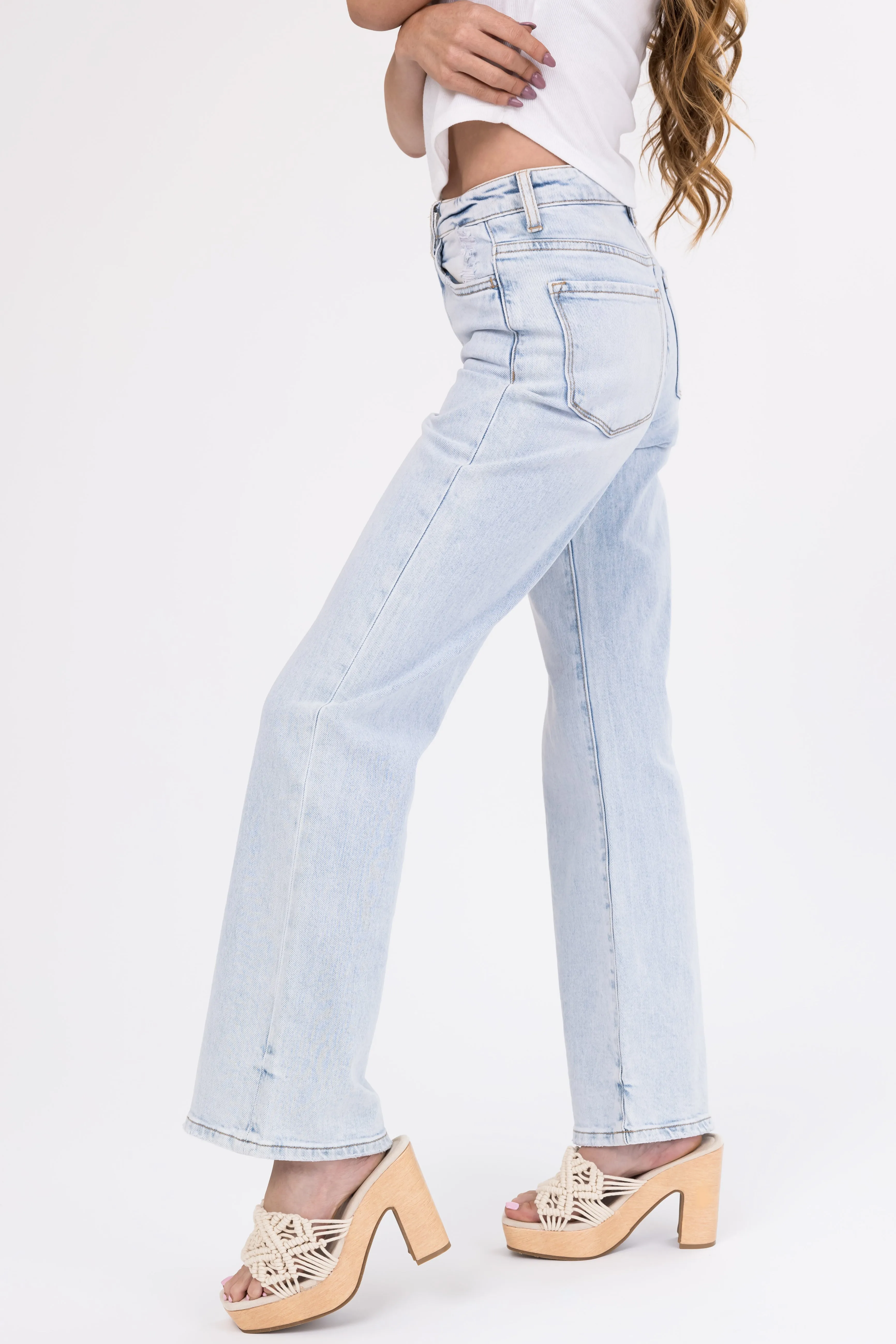 Vervet Light Wash High Rise Vintage Flare Jeans