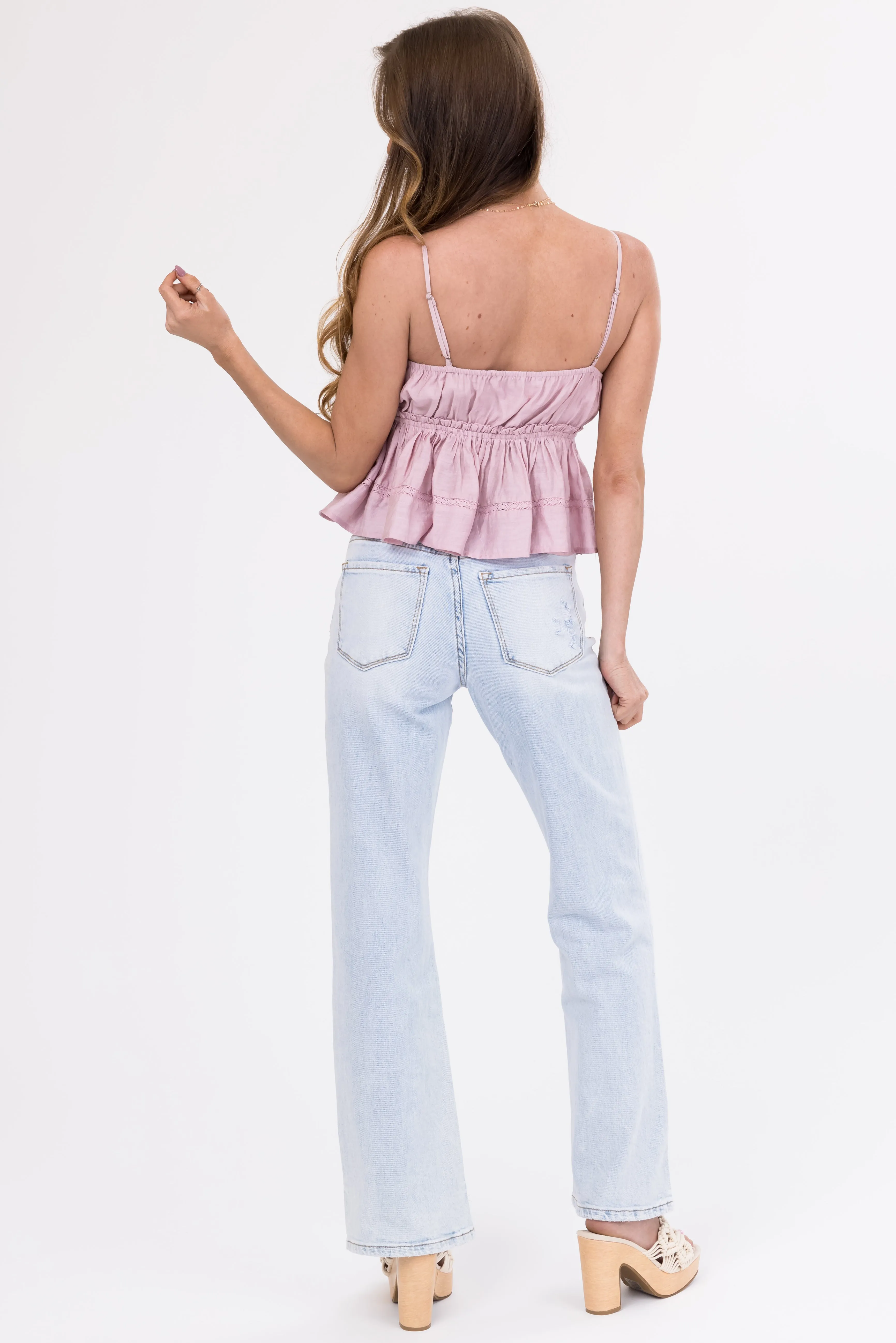 Vervet Light Wash High Rise Vintage Flare Jeans