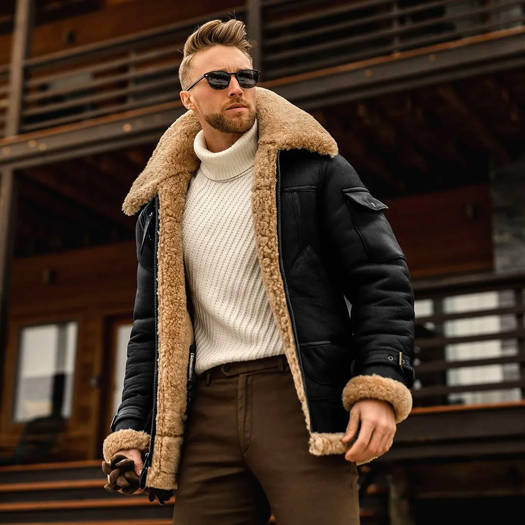 West Louis Fur Western Vintage Warm Coat