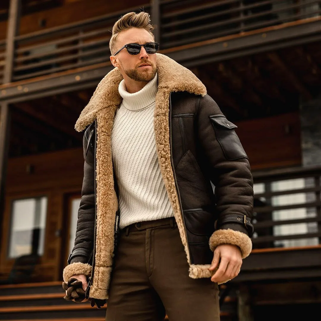 West Louis Fur Western Vintage Warm Coat