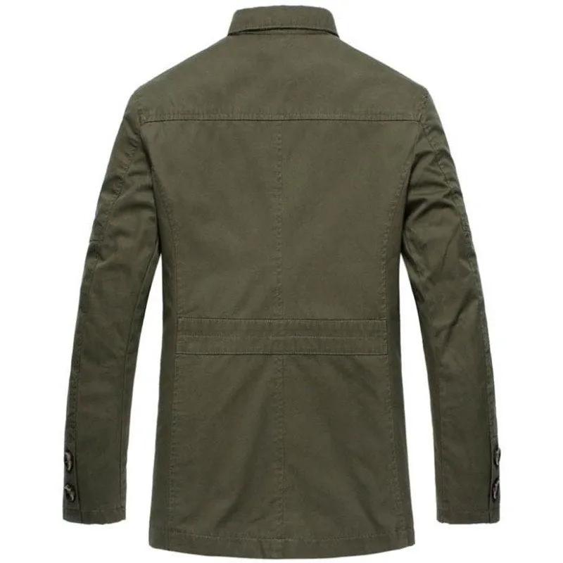 West Louis Solid Business Cotton Coat