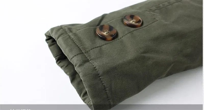 West Louis Solid Business Cotton Coat