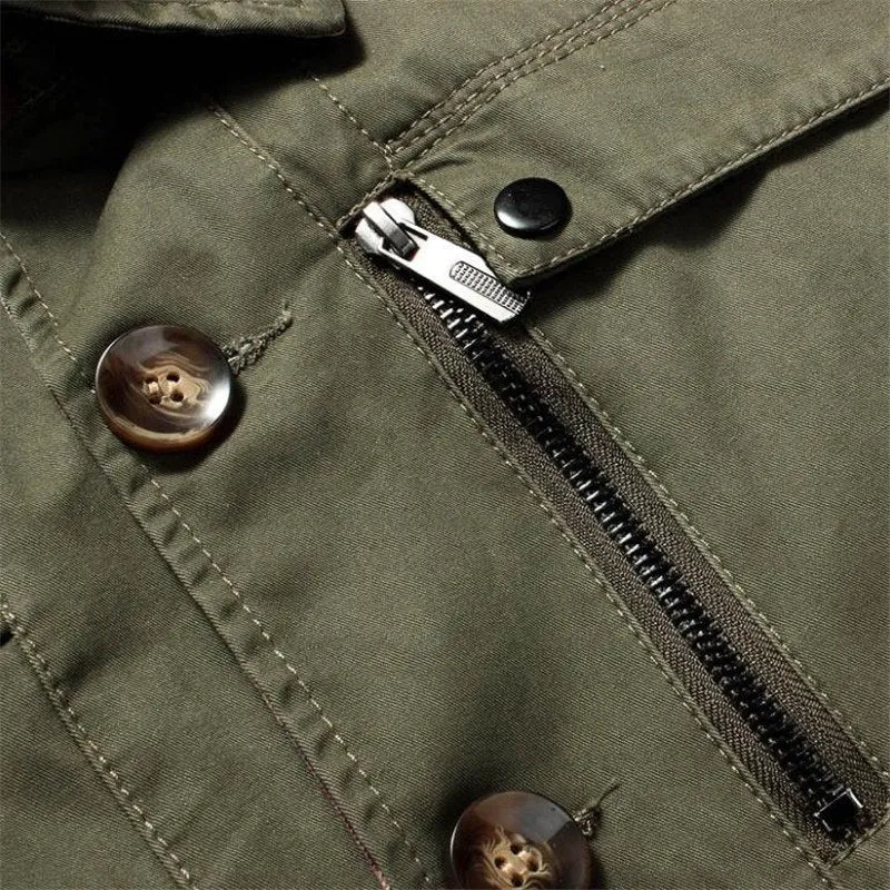 West Louis Solid Business Cotton Coat